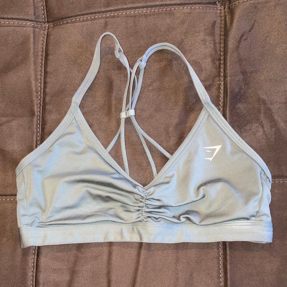 Gymshark green Strappy Sports Bra